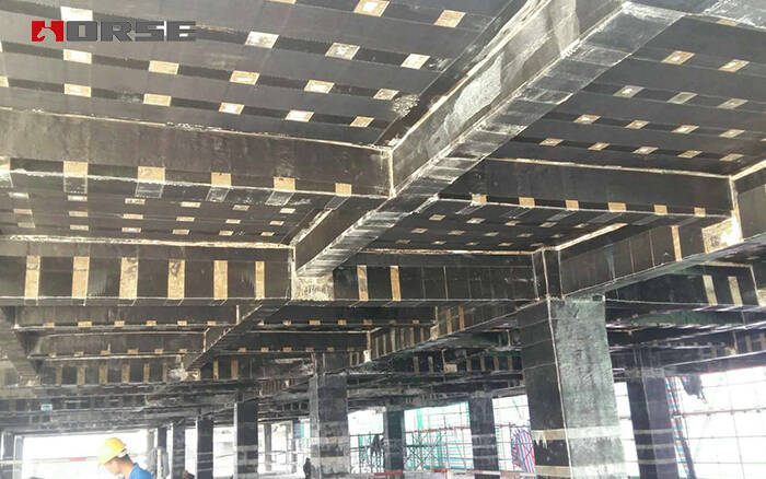 CFRP retrofitting Wanda Plaza in Inner Mongolia