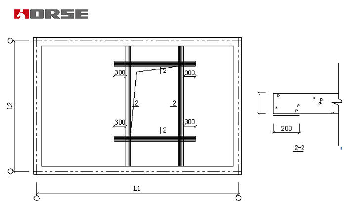 Floor opening-carbon fiber reinforced polymer(CFRP) retrofitting