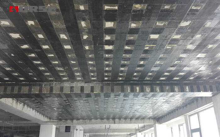 slab strengthening by fiber reinforced polymer wrap