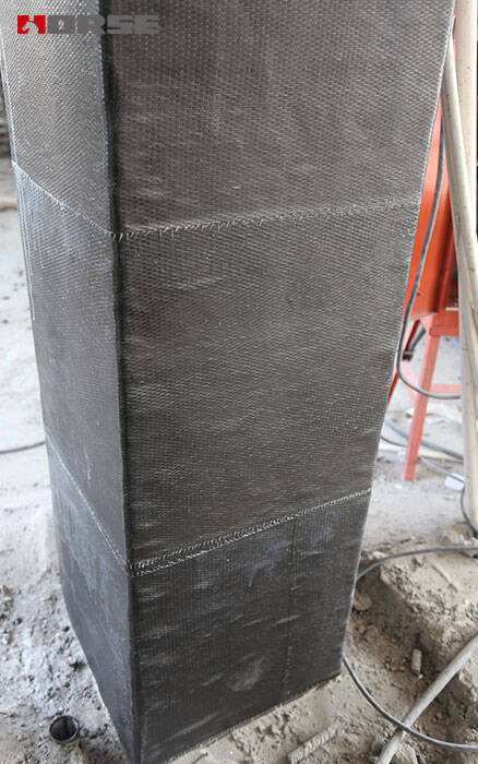 FRP fabric reinforcement of column