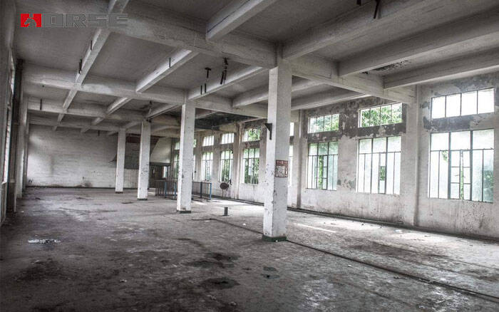 Structural reinforcement of the old industrial plant 