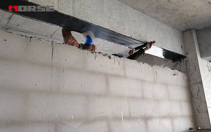 Concrete Structure Crack Repair By Carbon Fiber Fabric