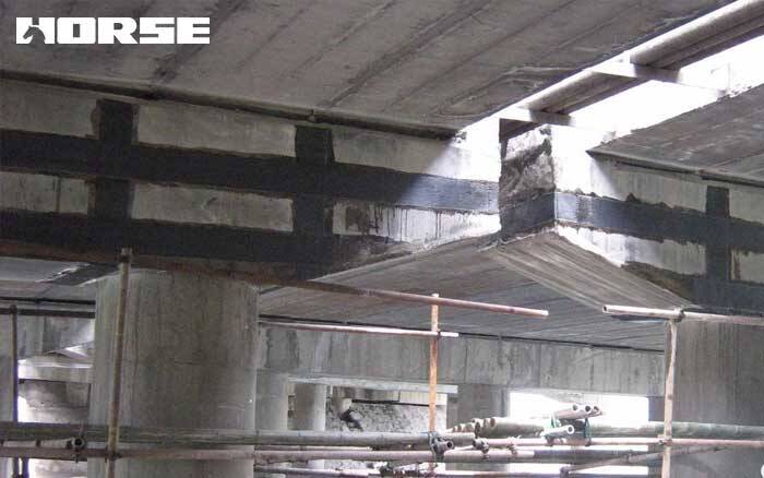 Carbon fiber reinforced existing railway bridge