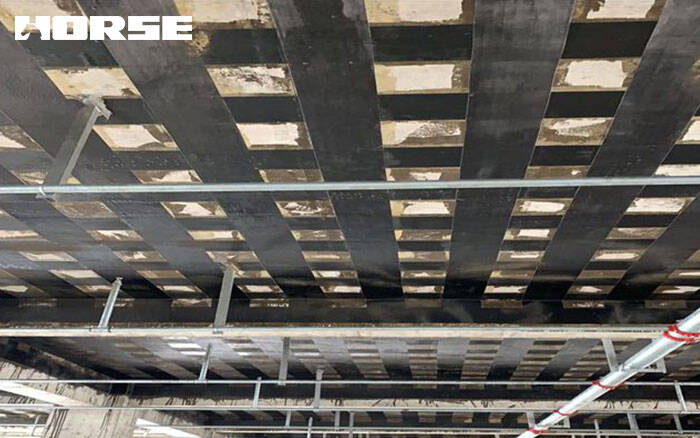 Carbon fiber strengthening the floor