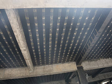 beam strengthening with unidirectional carbon fiber fabric