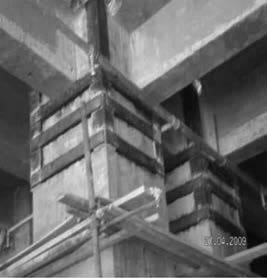 steel jacketing of concrete column