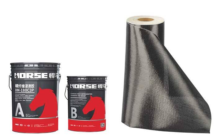 Unidirectional carbon fiber cloth & impregnating glue、