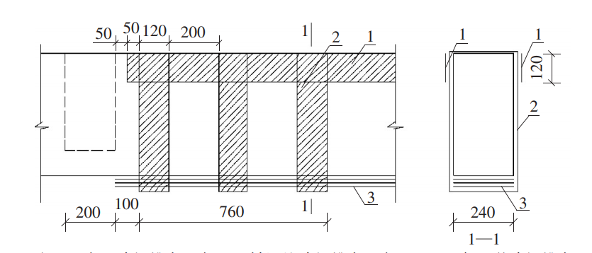 Frame Beam Reinforced With Unidirectional Carbon Fiber Wrap