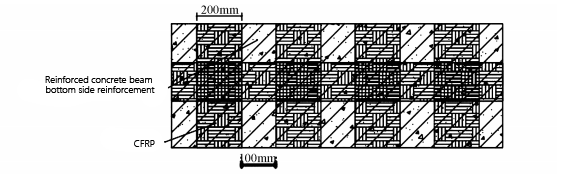 Reinforced concrete beam bottom side reinforcement