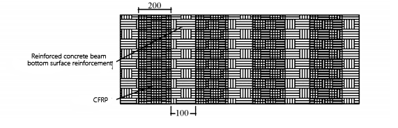 Reinforced concrete beam bottom surface reinforcement