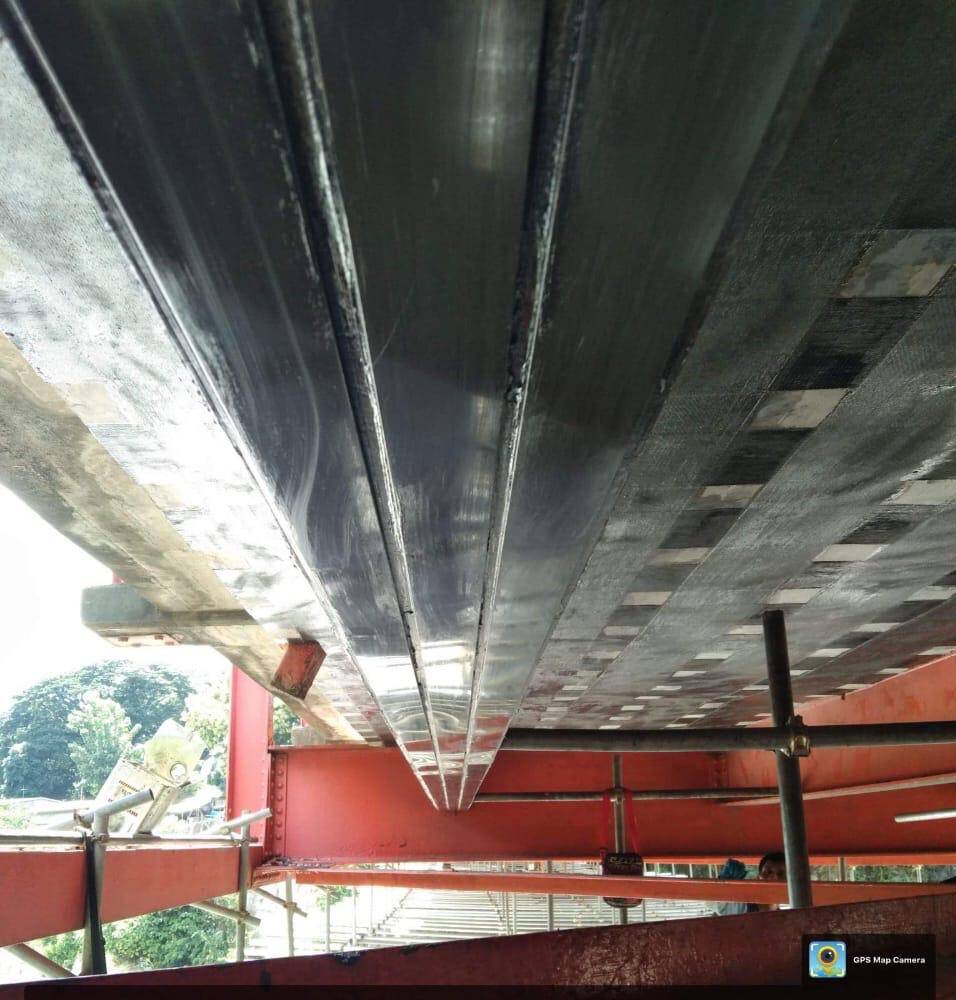 Repairing & Strengthening Damaged RC Bridge Girders Using HM Carbon Fiber CFRP Strip and Wrap