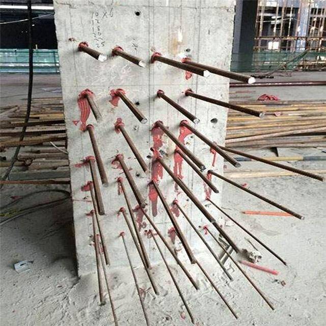 Rebaring Work in RCC Columns & Wall by Horse Chemical Anchor
