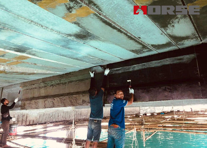 Repair and Strengthening of Old Jetty With HM-30 Carbon Fiber