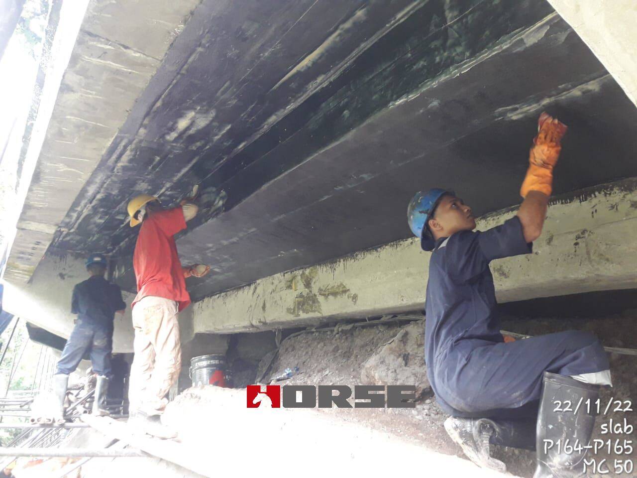 strengthening road and bridge with carbon fiber reinforced polymer(frp)