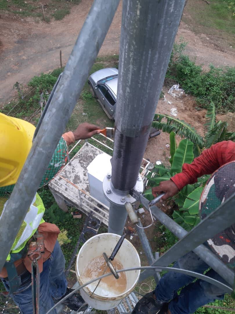 Steel Telecom Tower Repair using Carbon FRP