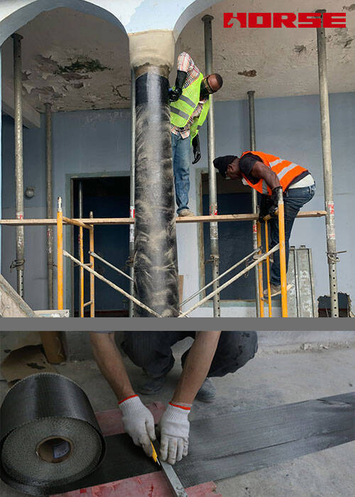 carbon fiber sheet for columns carbon fiber sheet for columns