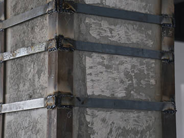 Reinforced concrete structural engineering by steel plate