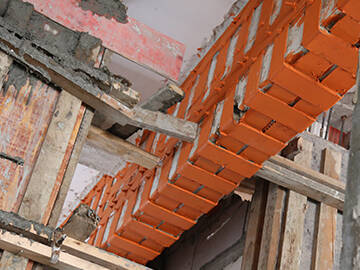 Sticking steel plate of reinforcement concrete beam and slab