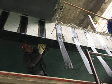 CFRP strengthening-Nanjing New Town Science Park