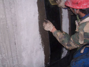 Carbon fiber retrofitting pagoda