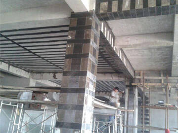Externally bonded carbon fiber reinfroced(CFRP) fabric on RC column