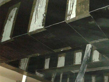 Reinforcement of reinforced concrete beam bonded carbon fiber reinforced polymer(CFRP) wrap