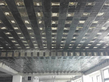 Carbon fiber reinforced polymer(CFRP) sheet reinforcement for floor slab