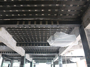 100 Thousand square meters carbon fiber fabric used for strengthening Wanshou Palace mall