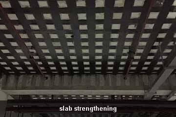 carbon fiber reinforced concrete slab