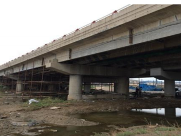 Main Beam Strengthened With Pre-stressed CFRP Strip